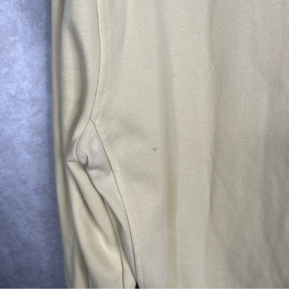 Tracksmith Trackhouse Midweight Crew Sweatshirt In Straw Yellow Women's Sz L - Picture 7 of 8